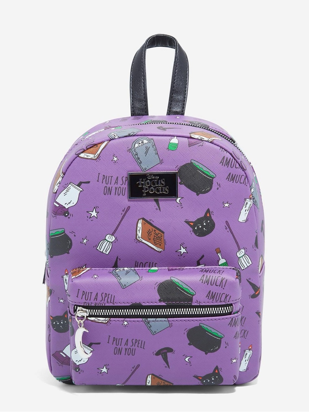 Disney NWT Hocus Pocus Purple Mini Backpack I PUT A SPELL ON YOU